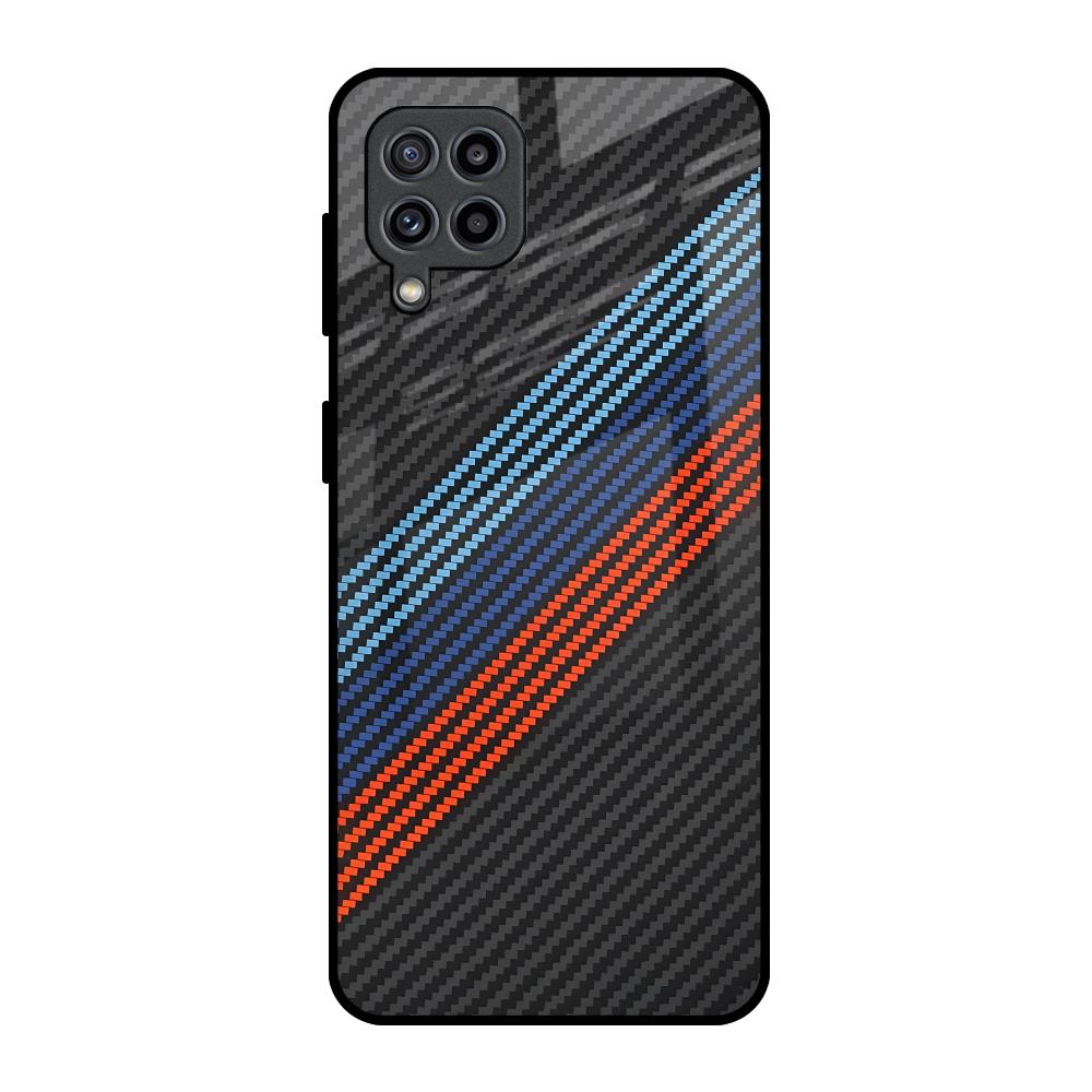 Carbon Inspired Samsung Galaxy F22 Glass Back Cover Online