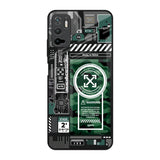 Green Camo Circuit Redmi Note 10T 5G Glass Back Cover Online