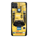 Yellow Racing Car Realme C21Y Glass Back Cover Online