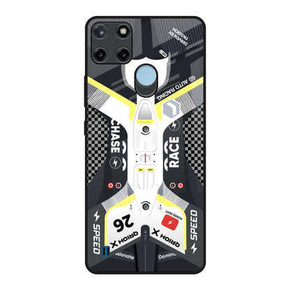 Car Enthusiast Realme C21Y Glass Back Cover Online