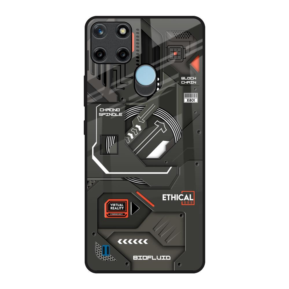 Tech Aesthetics Realme C21Y Glass Back Cover Online