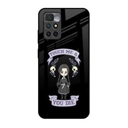 Touch Me & You Die Redmi 10 Prime Glass Back Cover Online