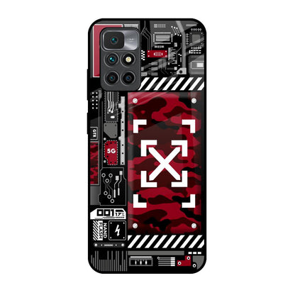 Technology Art Redmi 10 Prime Glass Back Cover Online