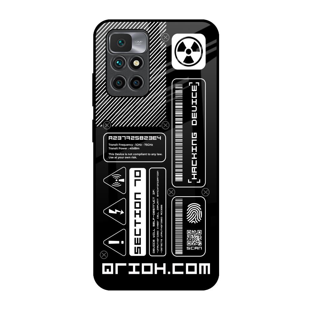 Futuristic Art Redmi 10 Prime Glass Back Cover Online