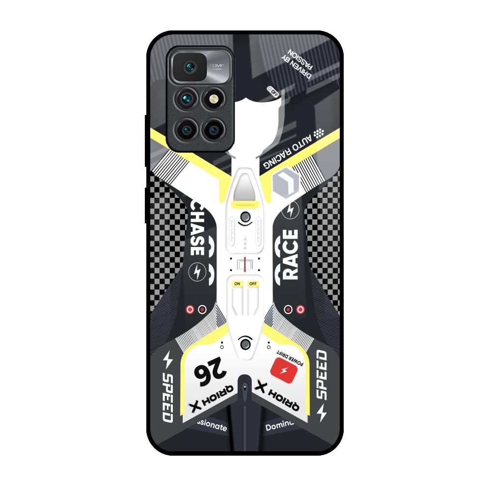 Car Enthusiast Redmi 10 Prime Glass Back Cover Online