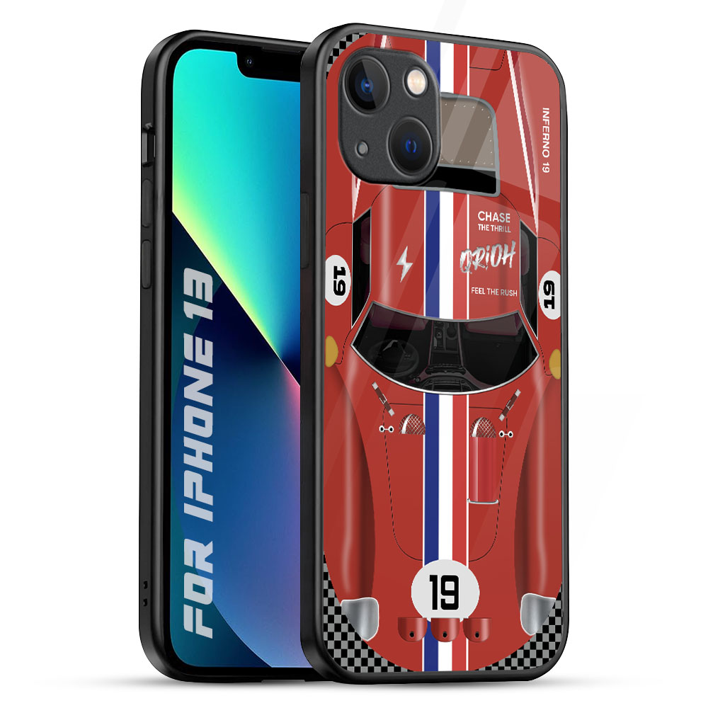 Racing Vintage iPhone 13 Glass Back Cover Online