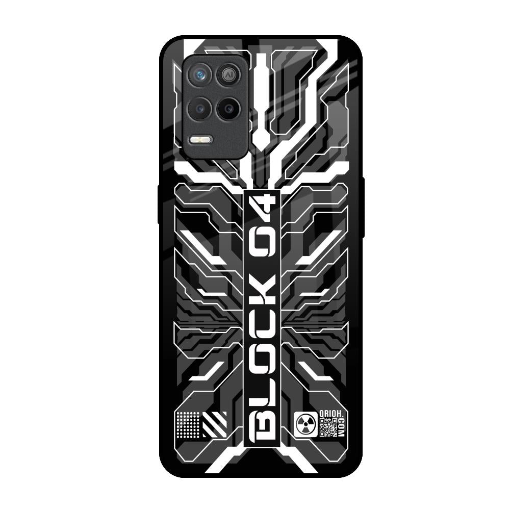 Monochrome Magic Realme 8s 5G Glass Back Cover Online