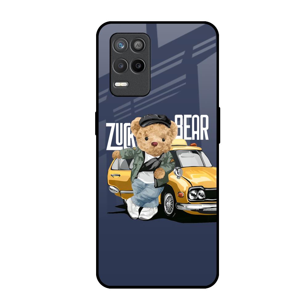 Adventurous Bear Realme 8s 5G Glass Back Cover Online