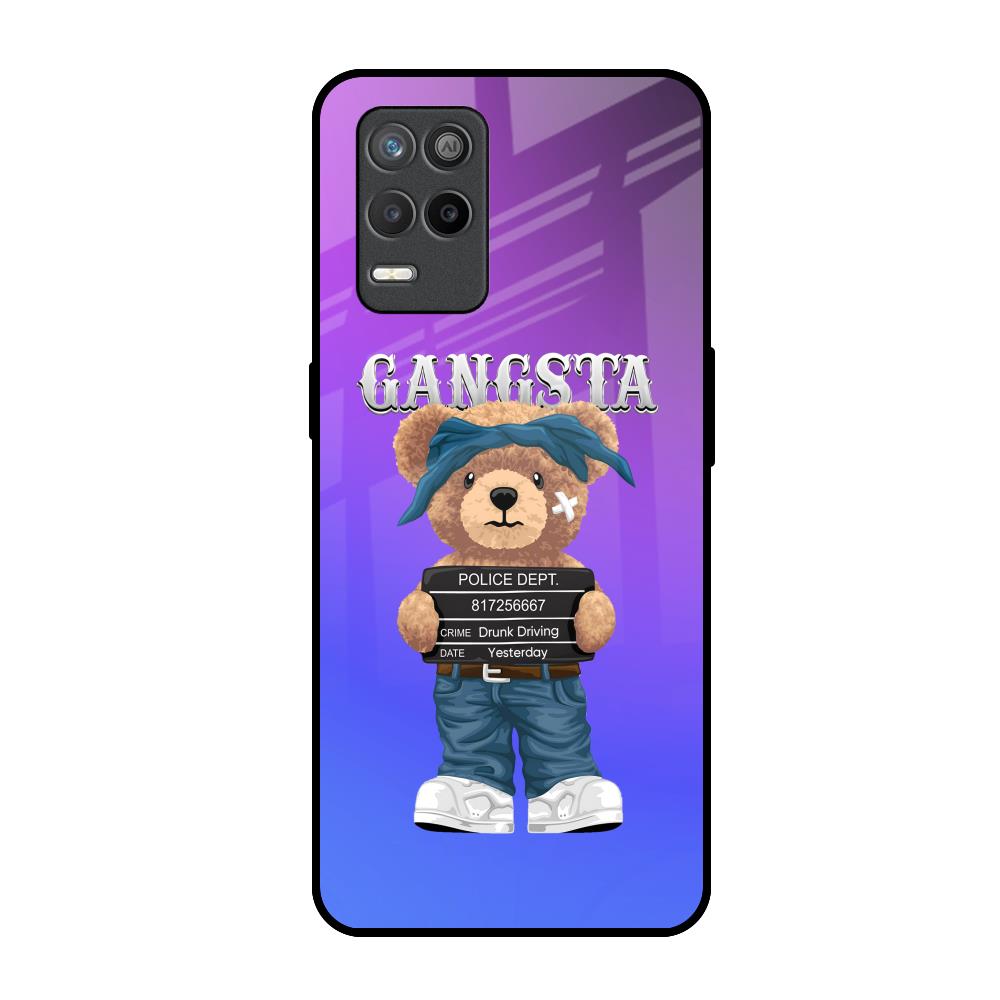 Gangsta Bear Realme 8s 5G Glass Back Cover Online
