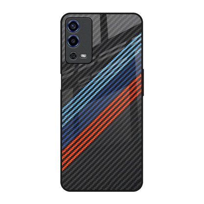 Carbon Inspired Oppo A55 Glass Back Cover Online