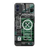 Green Camo Circuit Oppo A55 Glass Back Cover Online
