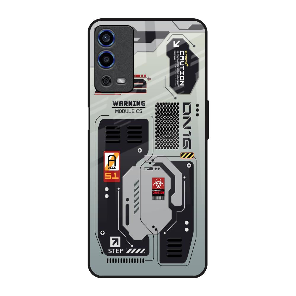 Techno Vibes Oppo A55 Glass Back Cover Online