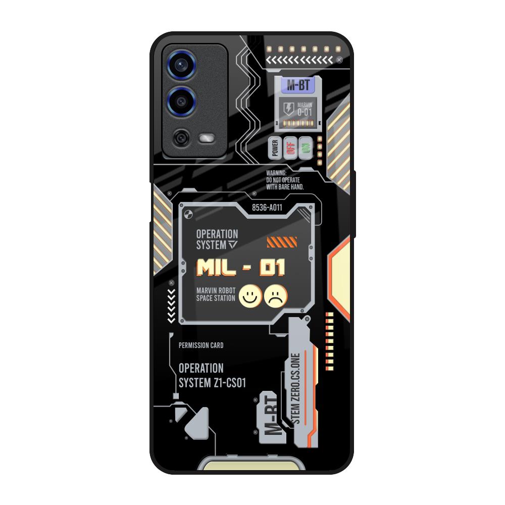 Exposed Parts Oppo A55 Glass Back Cover Online