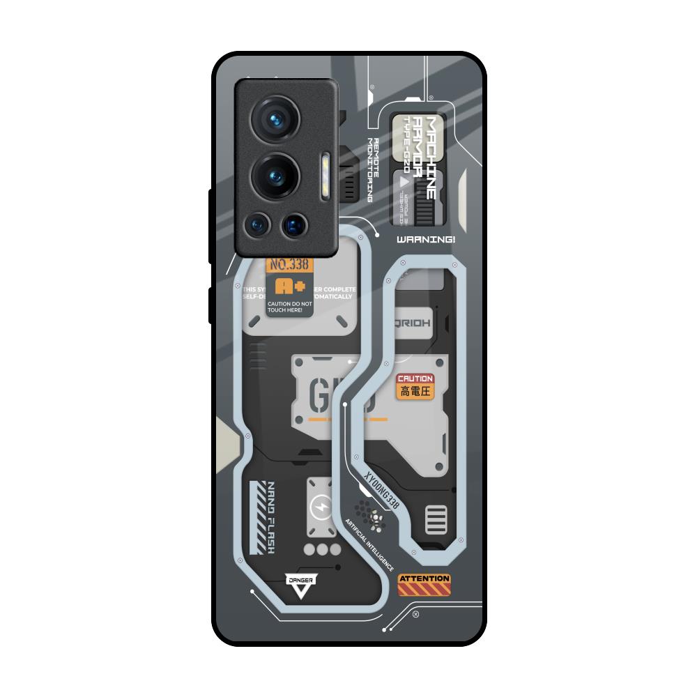 Retro Futuristic Vivo X70 Pro Glass Back Cover Online