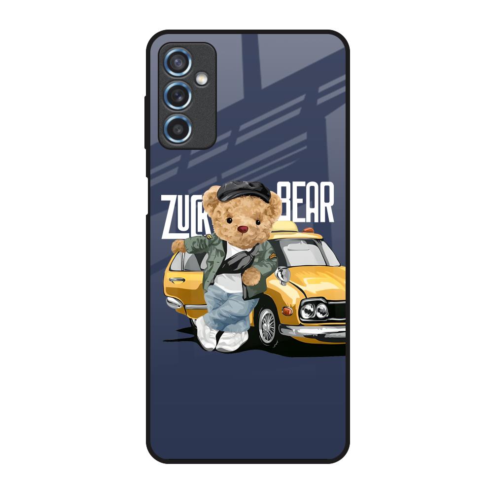 Adventurous Bear Samsung Galaxy M52 5G Glass Back Cover Online