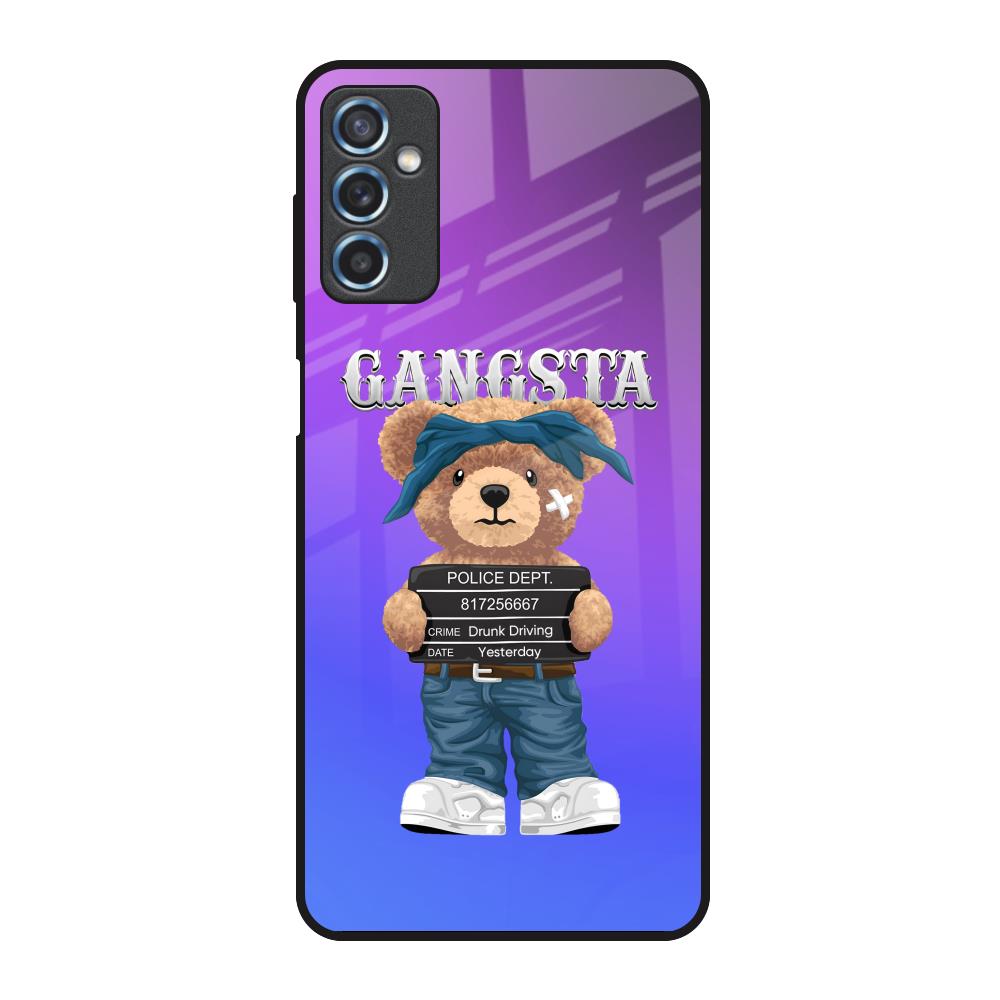 Gangsta Bear Samsung Galaxy M52 5G Glass Back Cover Online