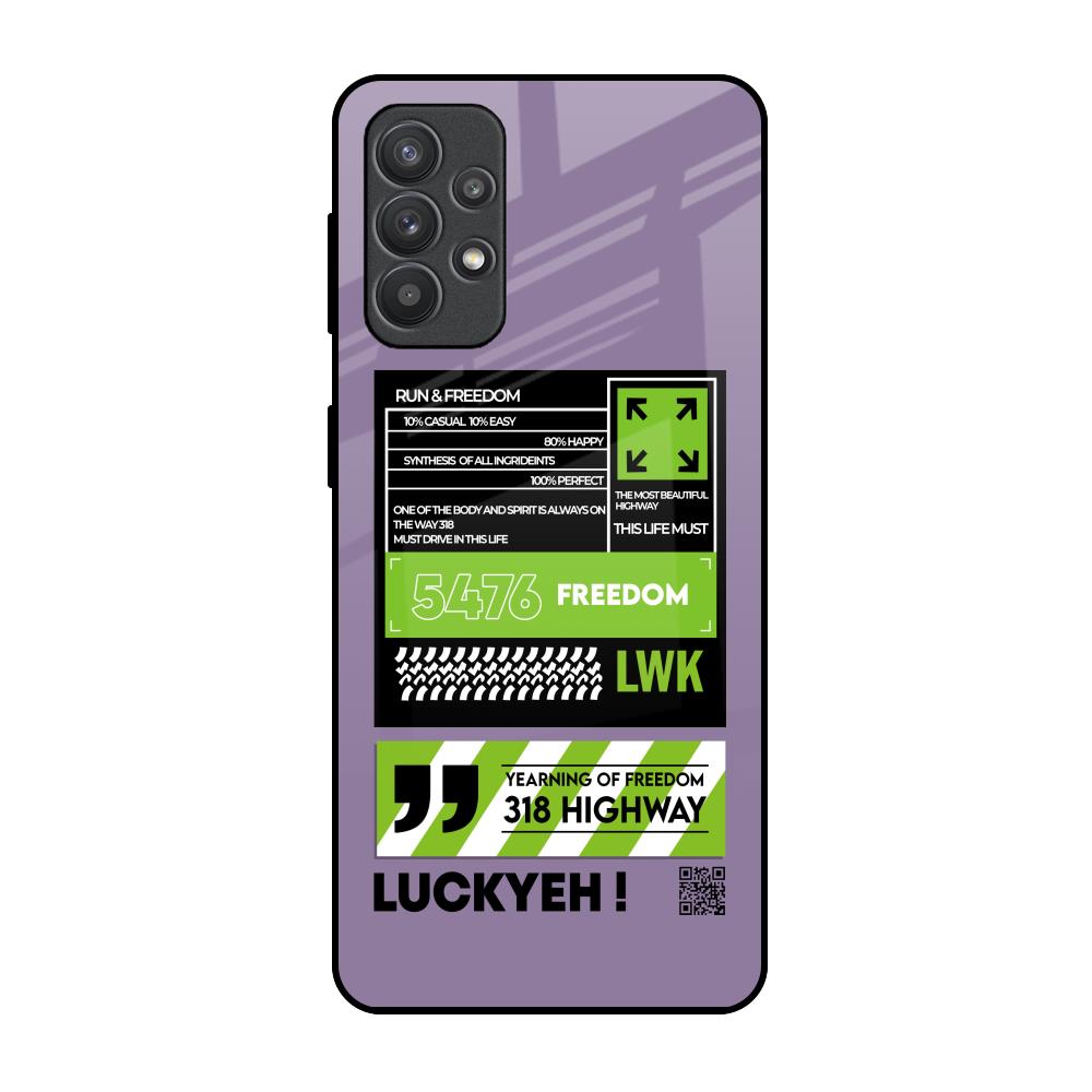 Run & Freedom Samsung Galaxy M32 5G Glass Back Cover Online