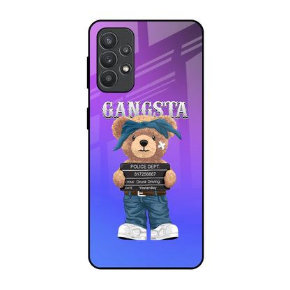 Gangsta Bear Samsung Galaxy M32 5G Glass Back Cover Online