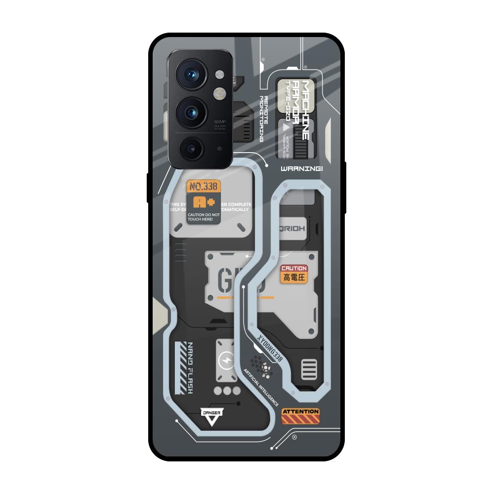 Retro Futuristic OnePlus 9RT Glass Back Cover Online