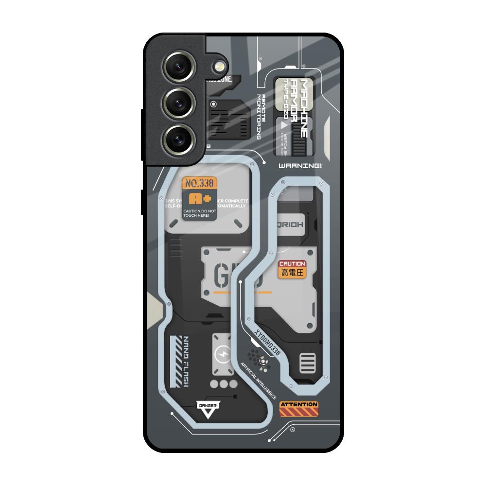 Retro Futuristic Samsung Galaxy S21 FE 5G Glass Back Cover Online