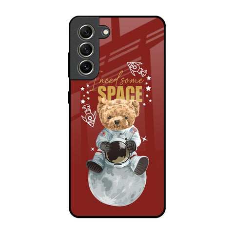 Astronaut Bear Samsung Galaxy S21 FE 5G Glass Back Cover Online