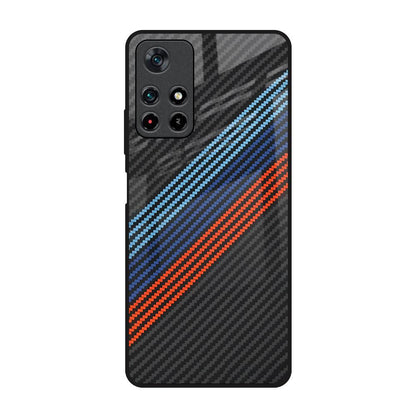 Carbon Inspired Poco M4 Pro 5G Glass Back Cover Online
