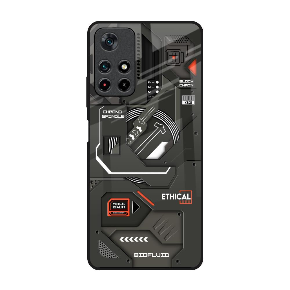 Tech Aesthetics Poco M4 Pro 5G Glass Back Cover Online