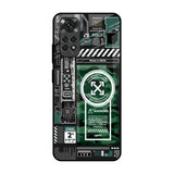 Green Camo Circuit Redmi Note 11 Glass Back Cover Online