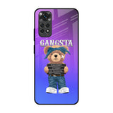 Gangsta Bear Redmi Note 11 Glass Back Cover Online