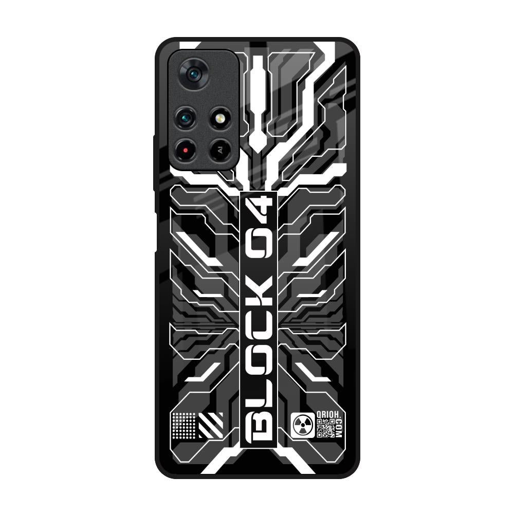 Monochrome Magic Redmi Note 11T 5G Glass Back Cover Online
