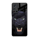 Angry Black Leopard Redmi Note 11T 5G Glass Back Cover Online