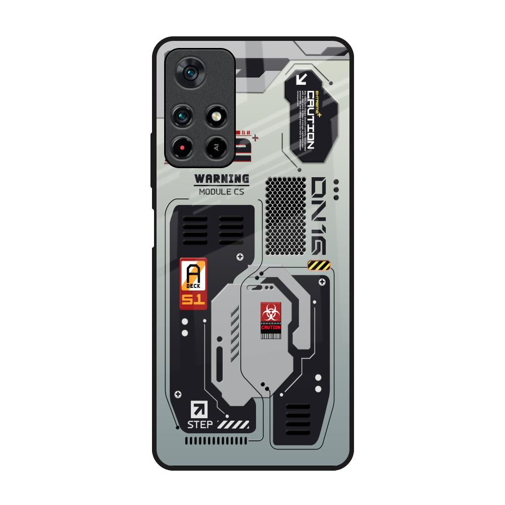 Techno Vibes Redmi Note 11T 5G Glass Back Cover Online