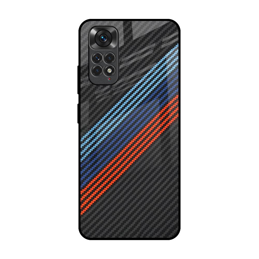 Carbon Inspired Redmi Note 11S Glass Back Cover Online