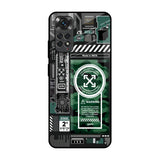 Green Camo Circuit Redmi Note 11S Glass Back Cover Online