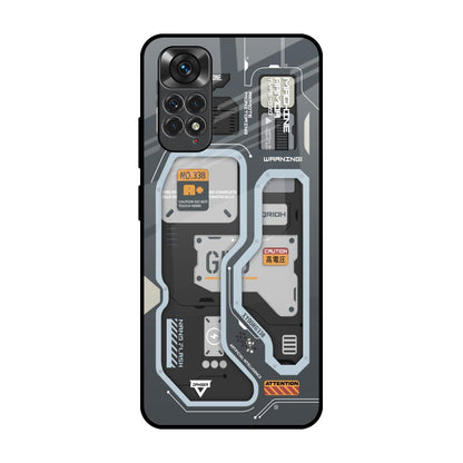 Retro Futuristic Redmi Note 11S Glass Back Cover Online