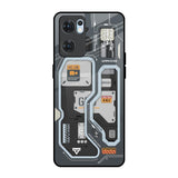 Retro Futuristic Oppo Reno7 5G Glass Back Cover Online
