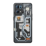 Retro Futuristic Oppo Reno7 Pro 5G Glass Back Cover Online
