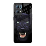 Angry Black Leopard Oppo Reno7 Pro 5G Glass Back Cover Online