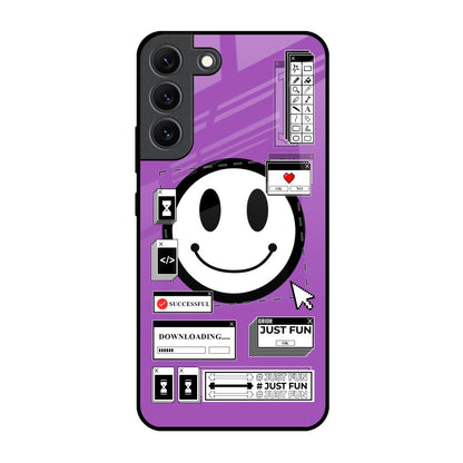 Code with Smile Samsung Galaxy S22 5G Glass Back Cover Online