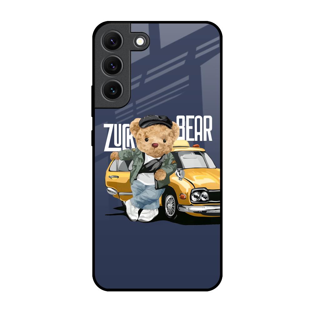 Adventurous Bear Samsung Galaxy S22 5G Glass Back Cover Online