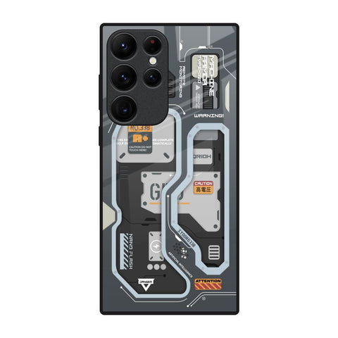 Retro Futuristic Samsung Galaxy S22 Ultra 5G Glass Back Cover Online