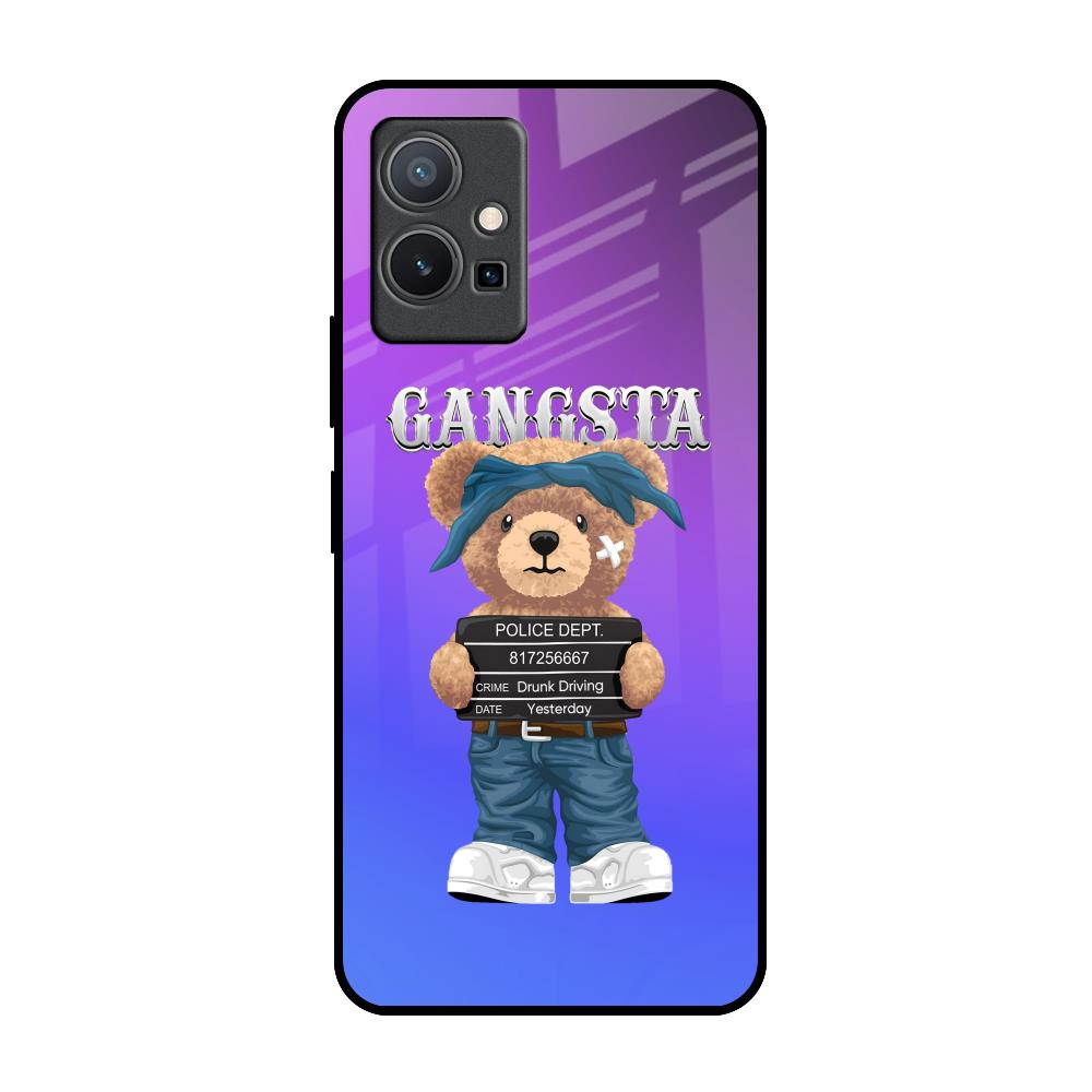 Gangsta Bear Vivo Y75 5G Glass Back Cover Online