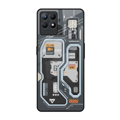 Retro Futuristic Realme Narzo 50 Glass Back Cover Online