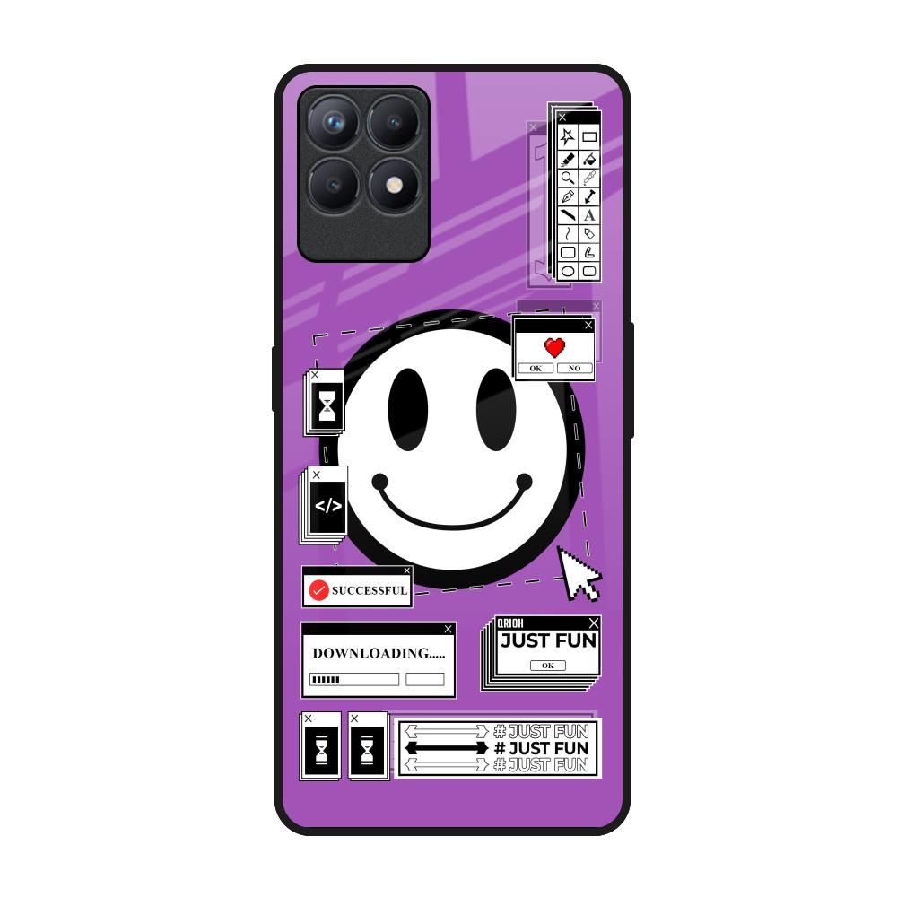 Code with Smile Realme Narzo 50 Glass Back Cover Online