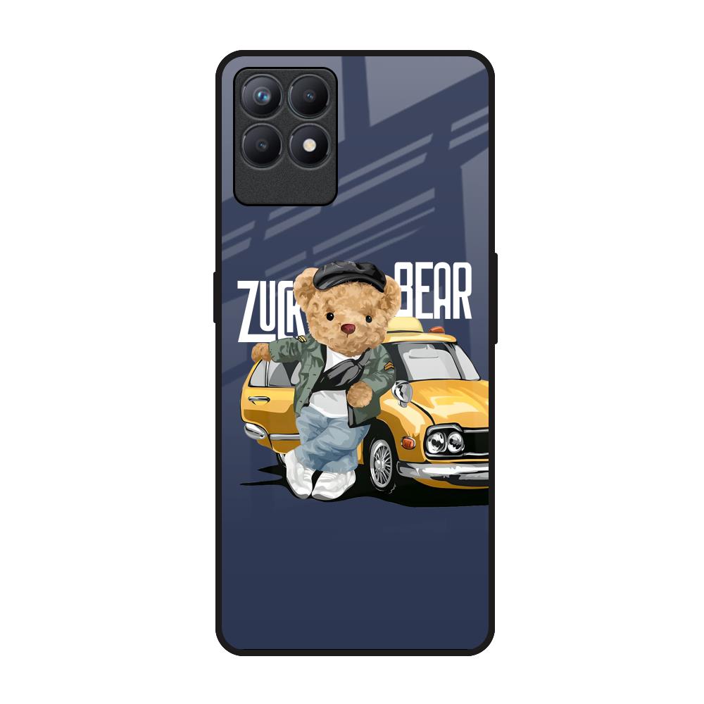Adventurous Bear Realme Narzo 50 Glass Back Cover Online