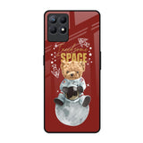 Astronaut Bear Realme Narzo 50 Glass Back Cover Online