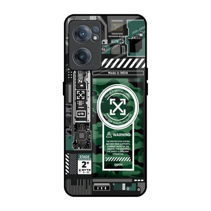 Green Camo Circuit OnePlus Nord CE 2 5G Glass Back Cover Online