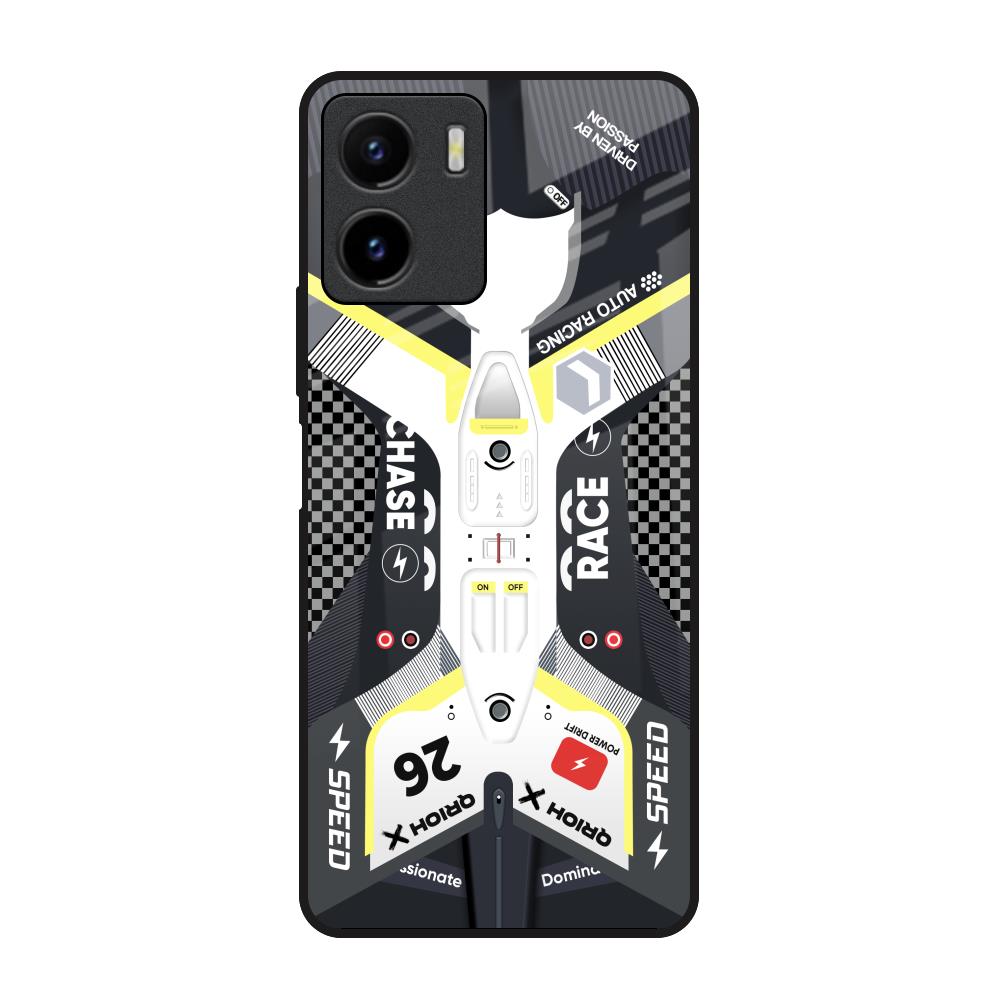 Car Enthusiast Vivo Y15s Glass Back Cover Online