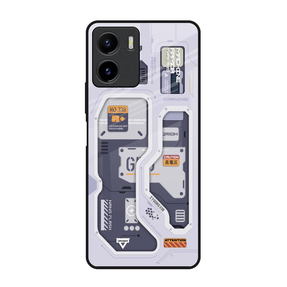 Tech Savvy Vivo Y15s Glass Back Cover Online