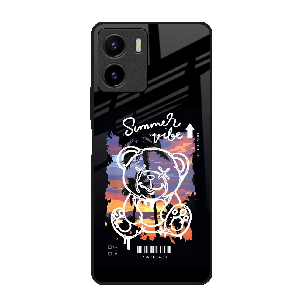 Summer Vibe Vivo Y15s Glass Back Cover Online